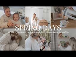 SPRING DAYS | spring try on haul, real mum life & toddler bedroom transformation