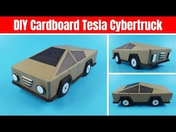 How to make Tesla Car from Cardboard | DIY Cardboard Tesla Cybertruck | Cardboard Craft