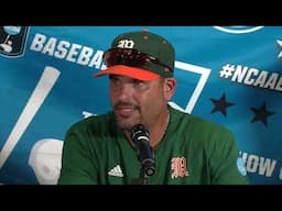 Miami Baseball | Postgame Press Conference | 6.8.25