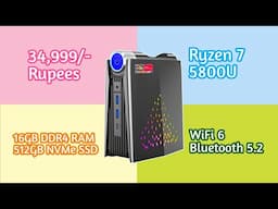 Dragon Mini Gaming PC in Hindi | Ryzen 7 5800U | 16GB RAM | 512GB NVMe SSD | 35K Only