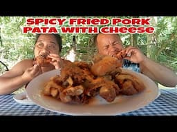 SPICY FRIED PORK PATA WITH CHEESE #lutongbahayrecipe