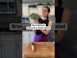 FAMOUS Broccoli & Apple SALAD that everyone asks for! 🥦🍎 #shorts #easyrecipe #healthyeating