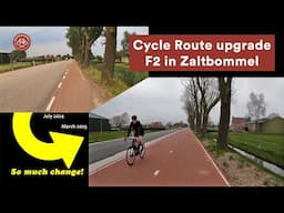 Impressive changes on the F2 fast cycle route in Zaltbommel
