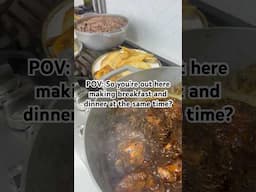 Cooking Breakfast and Dinner at the same time? #shorts #viralvideo #viralshorts