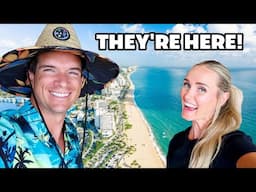 ✈️ THEY'RE HERE!! 🥳 FAMILY FLYING ACROSS THE COUNTRY VISITING FLORIDA FOR  FIRST TIME ALL TOGETHER
