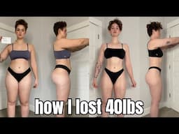 40lbs Down: My Sustainable Weight Loss Journey
