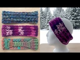 Crochet Hair Band / Ear Warmers ~ No-Bulk Tapered Nape! ~ Custom Sizing ~ Multi-Seasonal!