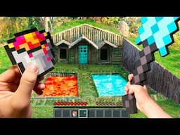 Minecraft in Real Life POV | LAVA vs WATER Realistic Minecraft Mod En La Vida Real