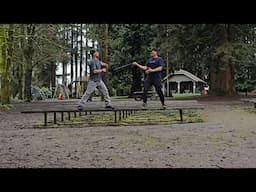 Tara mga ka eskrima laro tayo! Testing PPZ de campo eskrima.