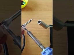 Soldering 1/4 mono jack #shorts #diy #audiocable