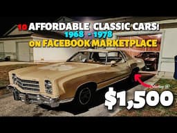 10 Classic Cars For Sale From 1951   1969 on Facebook Marketplace!
