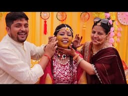 बहना की हल्दी मे ,मम्मी और भाई रोने लग गए !! emotional moments ❤️