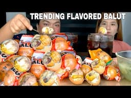 FLAVORED BALUT MUKBANG | SPICY BALUT | FILIPINO STREET FOOD DUCK EMBRYO MUKBANG PHILIPPINES