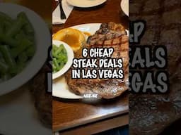 Cheap steak deals in Las Vegas ! #lasvegas #steak #food