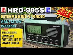 HRD-905  Emergency Radio. BE PREPARED / BE READY as it MAY happen !