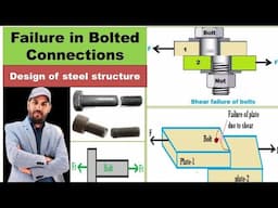 Failure in bolted connections | Design of steel structures | Bolted connections failure
