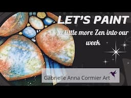 Geologic Abstract Watercolor Painting
