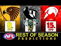 PREDICTING THE REST OF THE 2025 AFL SEASON (EVERY GAME)