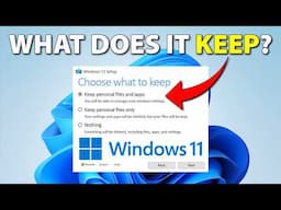 Windows 10 to 11 Upgrade - What Does It REALLY Keep?
