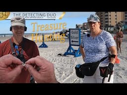 Found Heart Gemstone Ring Metal Detecting New Smyrna Beach | The Detecting Duo S04E17