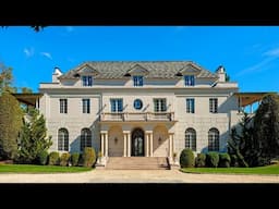 A European-inspired Stucco Mansion in Greenwich, Connecticut