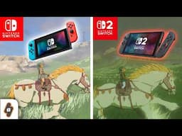 Switch 1 vs Nintendo Switch 2 GAMEPLAY Side by Side Graphics Comparison TLOZ Tears of the Kingdom