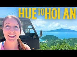 Sightseeing Tourist Bus in Vietnam 🇻🇳 Hue to Hoi An (Hai Van Pass) with Marble Mountain