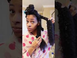 How I keep my permanent parts during wash day. #naturalhaircare #haircare #curlyhair #