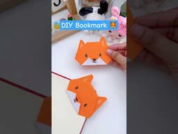Try this Super Easy Fox Bookmark ideas from Paper #diy #craft #shorts #bookmark   #trendingshorts
