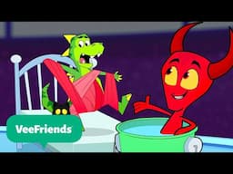 Cleaning Up the Competition!  | Vee Friends 🐈‍⬛ | Funny Animal Cartoons For Kids