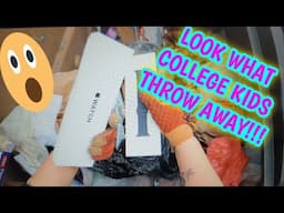 DUMPSTER DIVING! What College Kids Throw Away! YOU WON'T BELIEVE THIS HAUL!!! #utah #byu