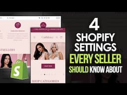 Improve These 4 Settings In Your Shopify Store To INCREASE Your Conversion Rate