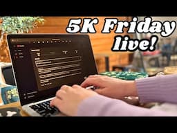 this stream won't stop until I've written 5,000 words for the day! | WRITING & PRODUCTIVITY SPRINTS