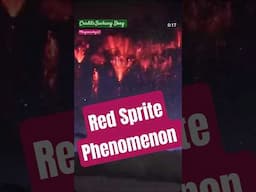Red Sprite Phenomenon Captured in Tibet #redsprite #astrophotography #viralvideo #shorts
