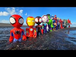 AVENGERS SUPERHERO STORY, MARVEL SPIDER MAN 2 VS HULK, CAPTAIN AMERICA VS THOR, VENOM VS SPIDEY 123