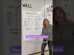 Square root functions! #iteachalgebra #math #algebra #mathematics #iteachmath #teacher #mathteacher