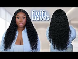 No Glue, No Fuss… Just Flawless!  Fluffy Water Wave Wig Install ft Klaiyi Hair