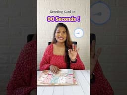 DIY Easy Greeting Birthday Card #youtubeshorts #fevistickRoller