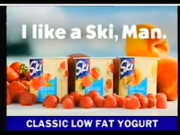 Ski yogurt 1991 advert  'I Like A Ski, Man' - (feat. rewrite of The Kinks' 'Apeman')