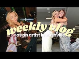 busy week in nashville! 💛 surviving tornados, studio sessions, bestie in town, hair apt, trader joes