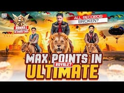 Max Points In Ultimate Royale? #1 Ultimate Royale All Records Broken😎 | Pubg Mobile | How Brand