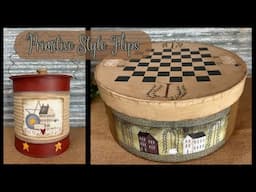 Primitive Flips ~ Trash To Treasure ~ Thrifted Hat Box