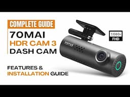 70mai Cam 3 M200 HDR Dash Camera Features & Installation Guide | How to do Hard wiring | Car Camera