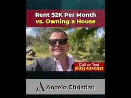 Rent $2k per Month vs Owning a Home