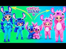 Stitch and Angel Growing Up! LOL OMG DIYs