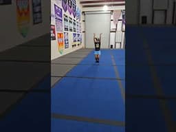 SHE GOT HER LAYOUT!!! 🔥 #cheerleading #cheer #tumbling #shorts