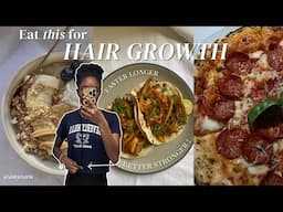 What I eat in a day for long, healthy, fast-growing, natural hair !