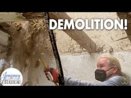 Ceiling DEMOLITION! Finishing the CHATEAU GREENHOUSE 🪴