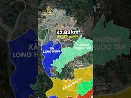 Cập nhật sáp nhập các xã( 23/55) bán kính 20-30km quanh sân bay QT Long Thành