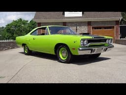 1970 Plymouth Road Runner 440+6 Air Grabber 4 Speed Green & Ride on My Car Story with Lou Costabile